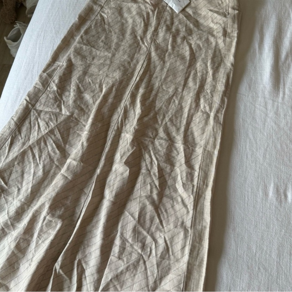Banana Republic Linen petite maxi strapless dress - Picture 3 of 6
